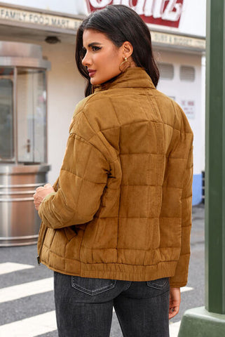 Zip Up Pocketed Long Sleeve Coat Zip Up Pocketed Long Sleeve Coat