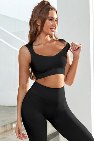 Scoop Neck Wide Strap Active Tank Scoop Neck Wide Strap Active Tank