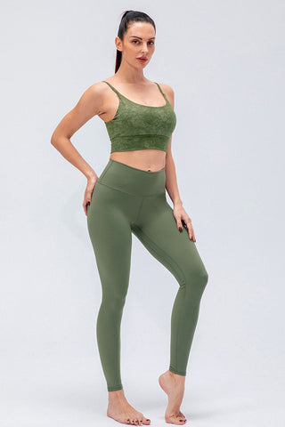 Wide Waistband Slim Fit Active Leggings Wide Waistband Slim Fit Active Leggings
