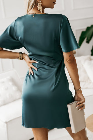 Tied Flutter Sleeve Dress Tied Flutter Sleeve Dress