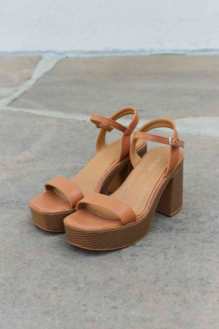 Weeboo Feel It Platform Heel Sandals Weeboo Feel It Platform Heel Sandals